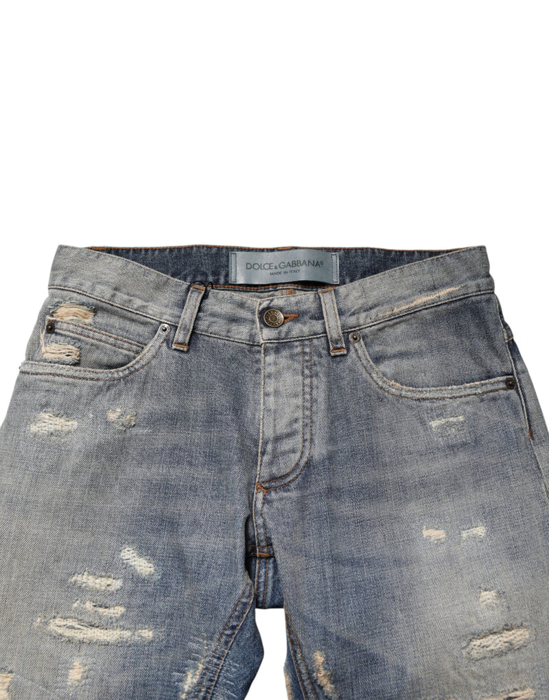 Jean skinny bleu délavé pour homme Dolce &amp; Gabbana