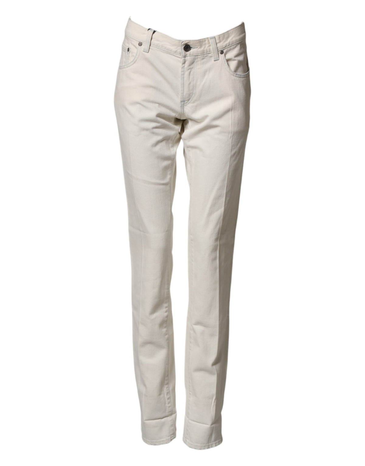 Jean skinny en coton blanc Dolce &amp; Gabbana pour homme