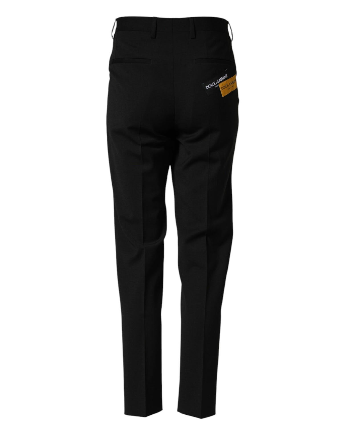 Pantalon tailleur noir en laine pour homme Dolce &amp; Gabbana