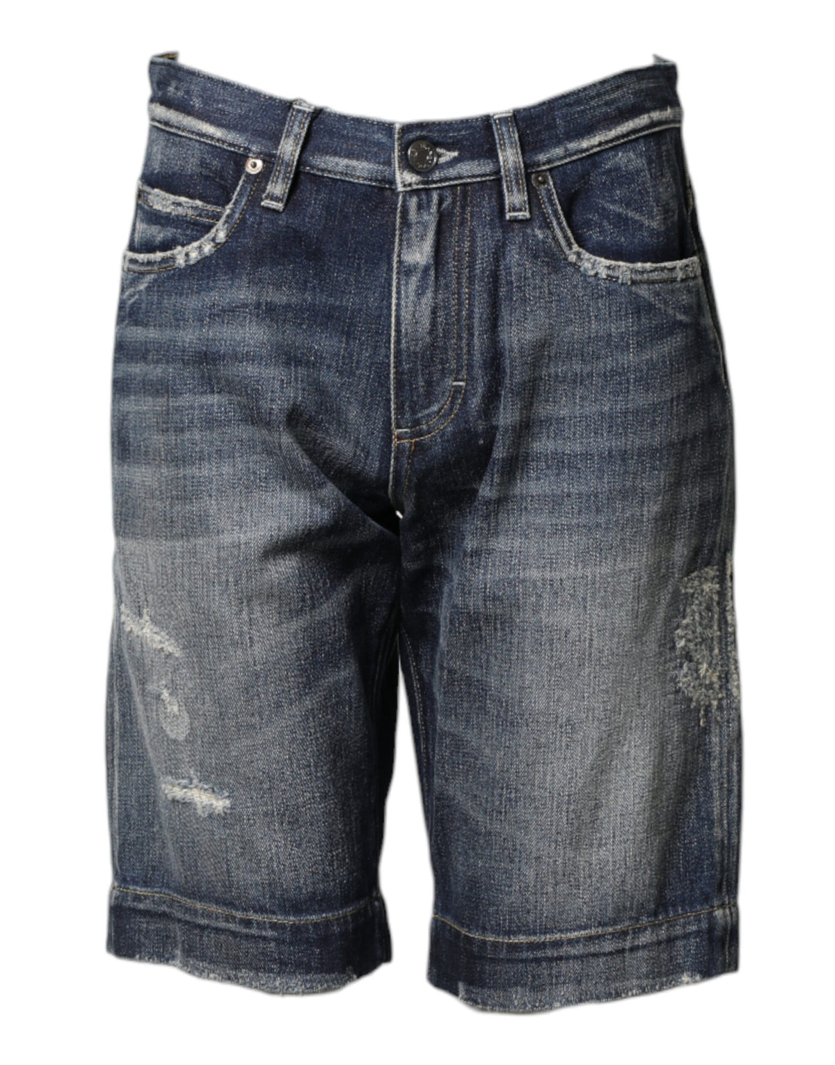 Bermuda en denim bleu délavé Dolce &amp; Gabbana