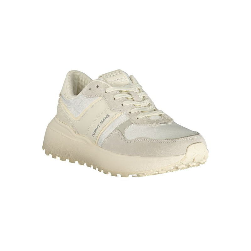 Tommy Hilfiger White Polyester Sneaker for Women