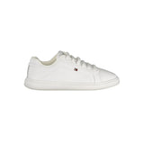 Tommy Hilfiger Women's White Polyester Sneaker - Stylish Comfort