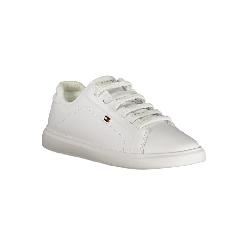 Tommy Hilfiger Women's White Polyester Sneaker - Comfort & Style