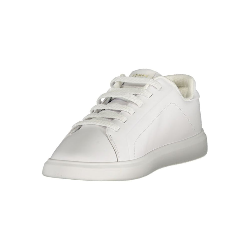 Tommy Hilfiger Women's White Polyester Sneaker - Comfort & Style