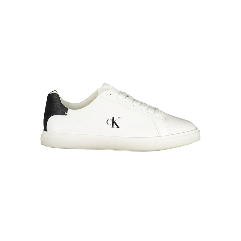 Calvin Klein Women's White Polyester Sneaker