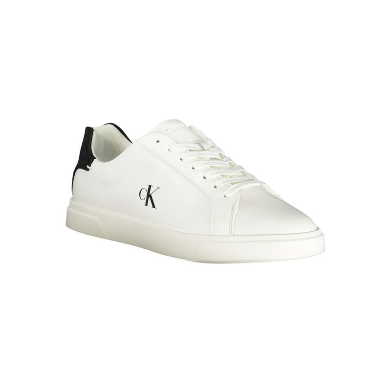 Calvin Klein Women's White Polyester Sneaker