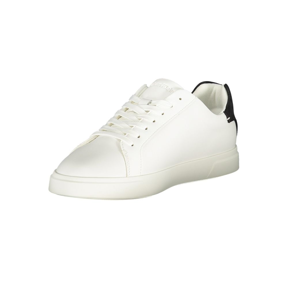 Calvin Klein Women's White Polyester Sneaker