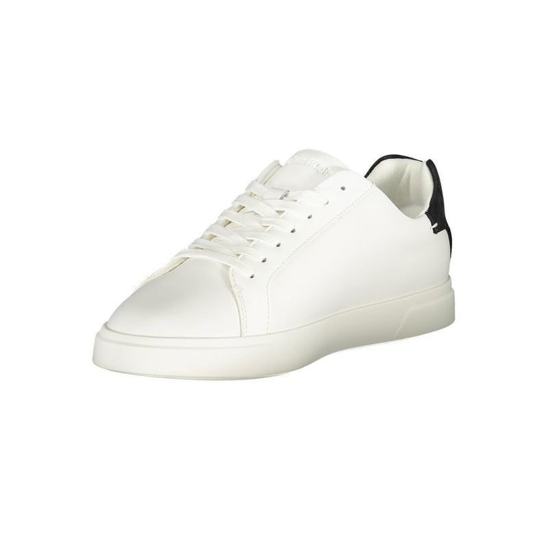 Calvin Klein Women's White Polyester Sneaker