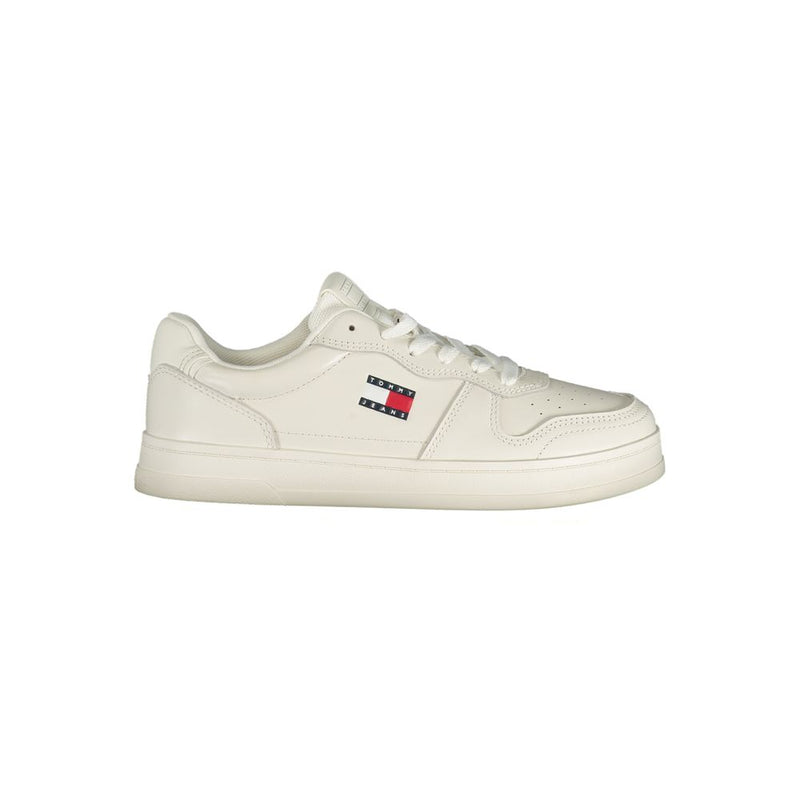 Tommy Hilfiger Women's White Polyester Sneaker - Comfort & Style