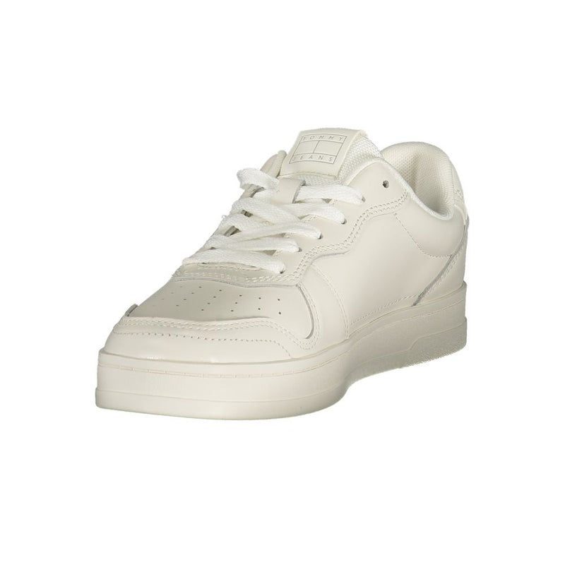 Tommy Hilfiger Women's White Polyester Sneaker - Comfort & Style