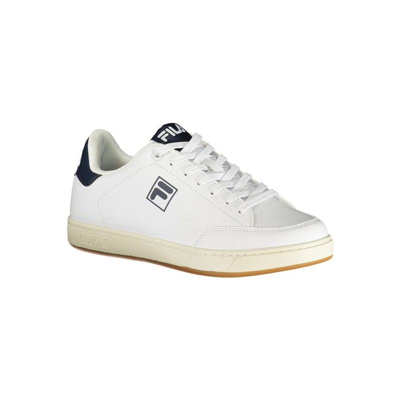 Fila White Polyester Sneaker - Confort et Élégance Athlétique