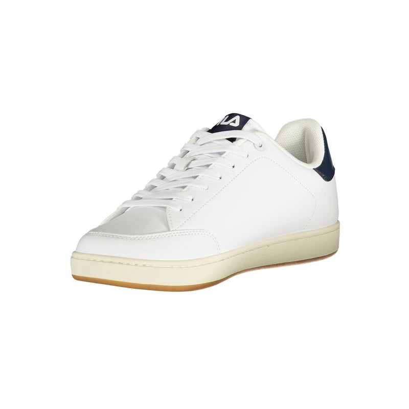 Fila White Polyester Sneaker - Confort et Élégance Athlétique