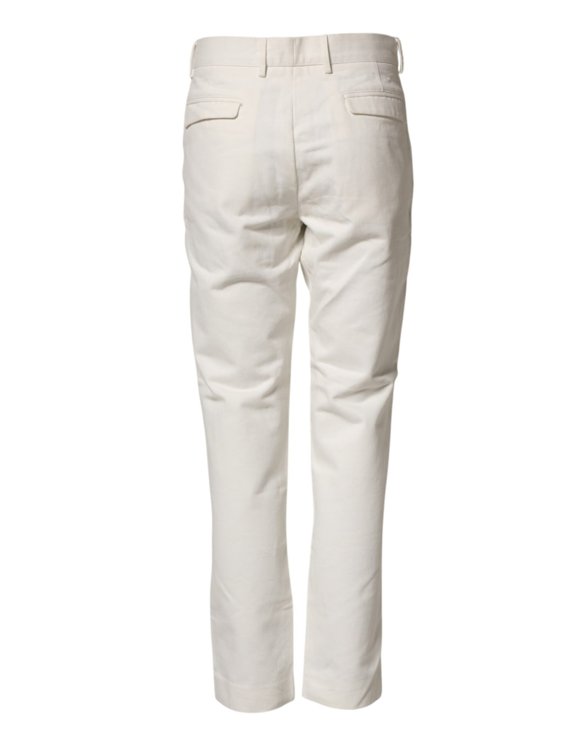 Pantalon Chino Droit Blanc en Coton Daniele Alessandrini