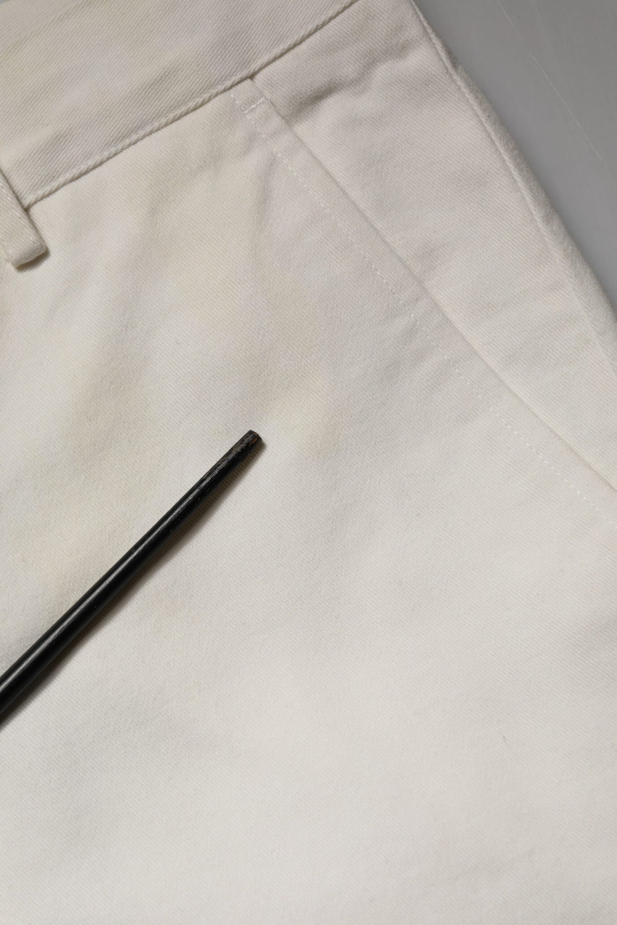 Pantalon Chino Droit Blanc en Coton Daniele Alessandrini