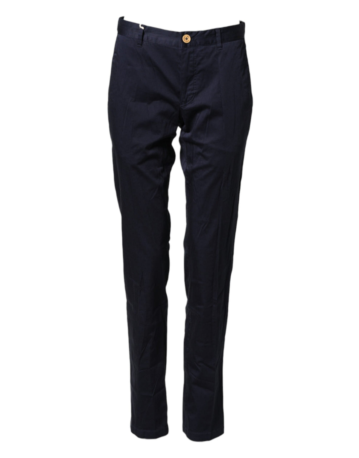 Domenico Tagliente Pantalon Skinny Bleu Foncé en Coton pour Homme