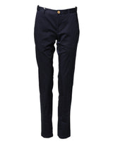 Domenico Tagliente Pantalon Skinny Bleu Foncé en Coton pour Homme