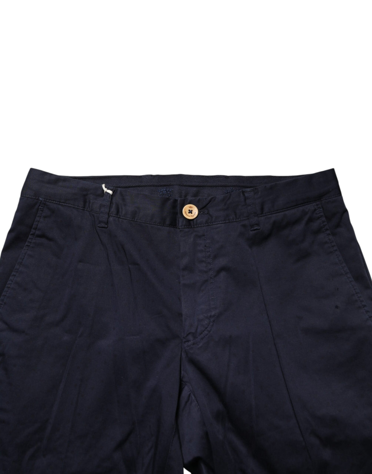 Domenico Tagliente Pantalon Skinny Bleu Foncé en Coton pour Homme
