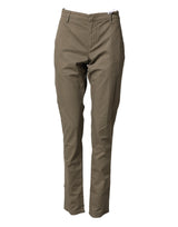 Pantalon Chino DONDUP Beige en Coton Stretch pour Homme