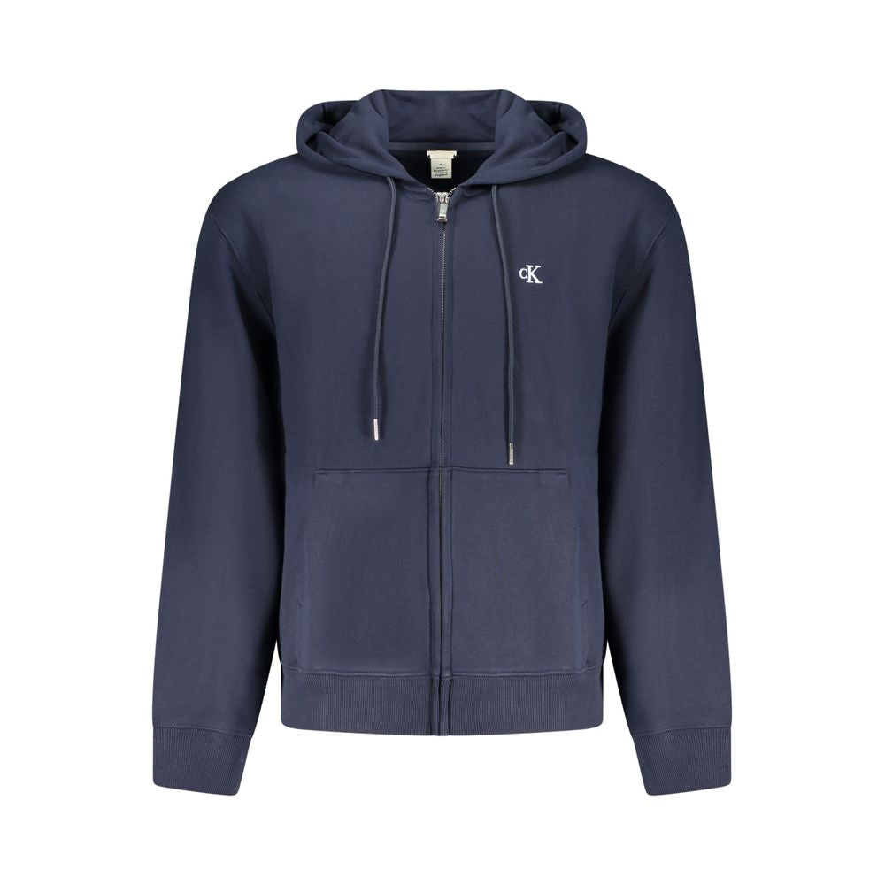 Sweat-shirt bleu en coton Calvin Klein