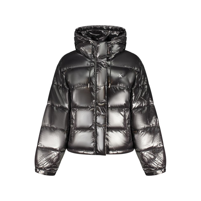 Calvin Klein Black Polyester Jacket & Coat - Élégance et Confort