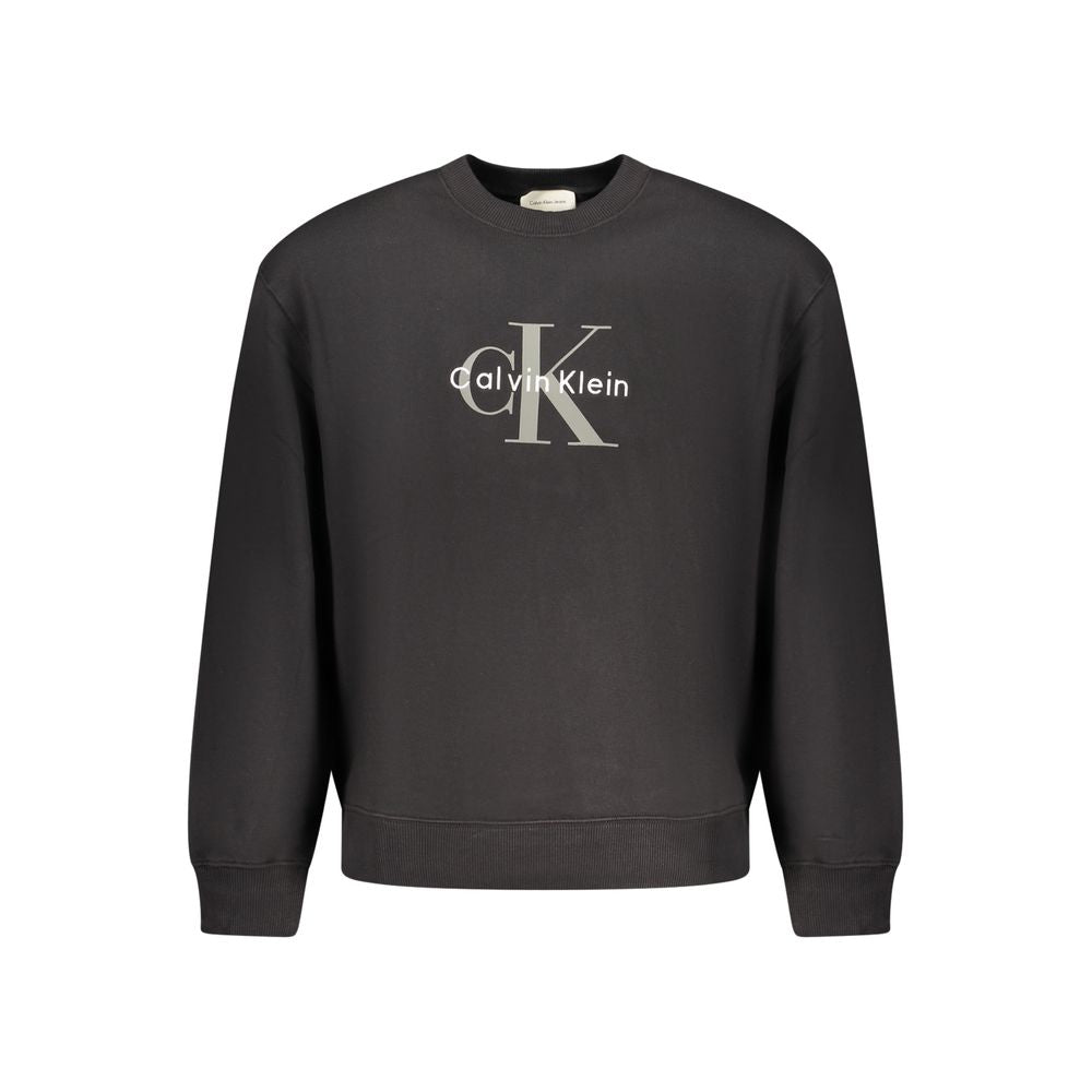 Sweat-shirt en coton noir Calvin Klein