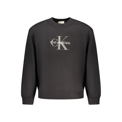 Sweat-shirt en coton noir Calvin Klein