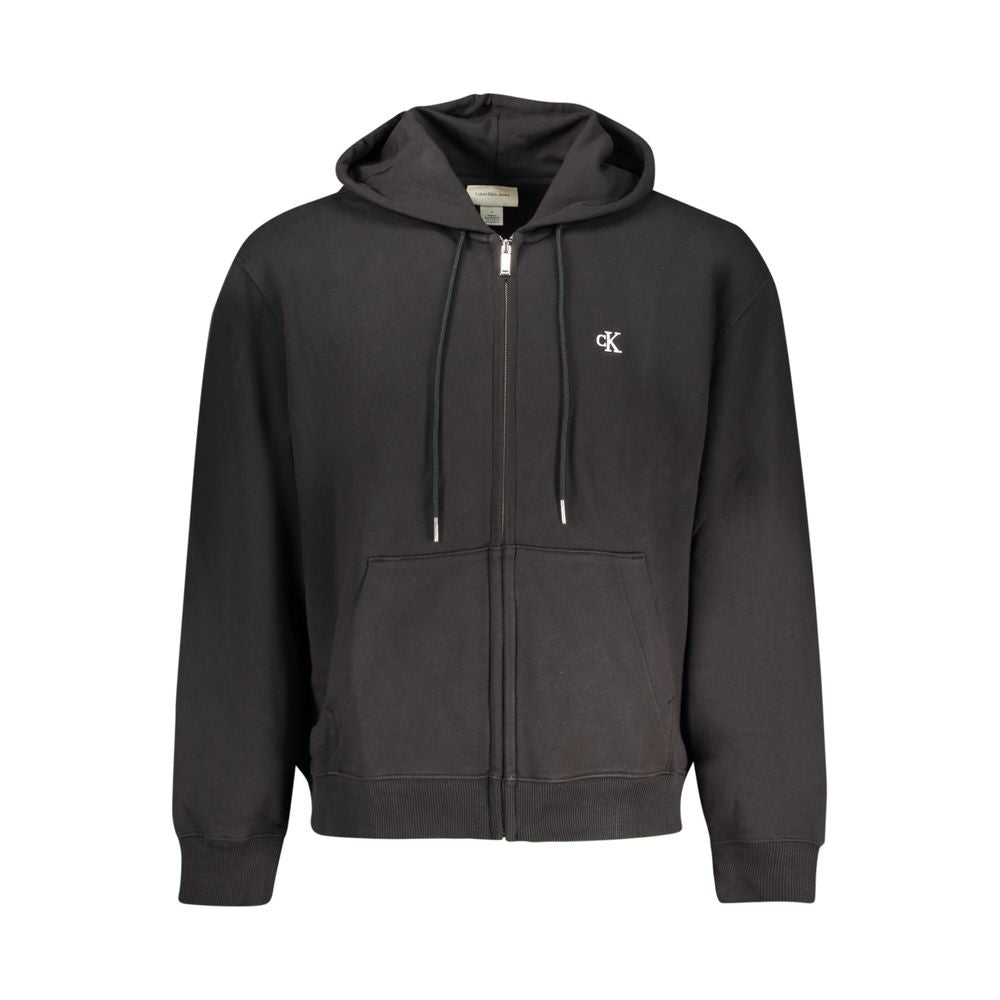 Sweat-shirt en coton noir Calvin Klein