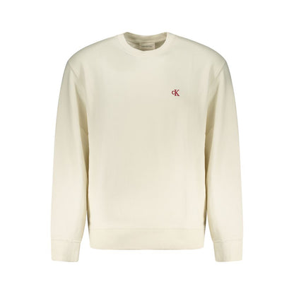 Sweat-shirt blanc en coton Calvin Klein