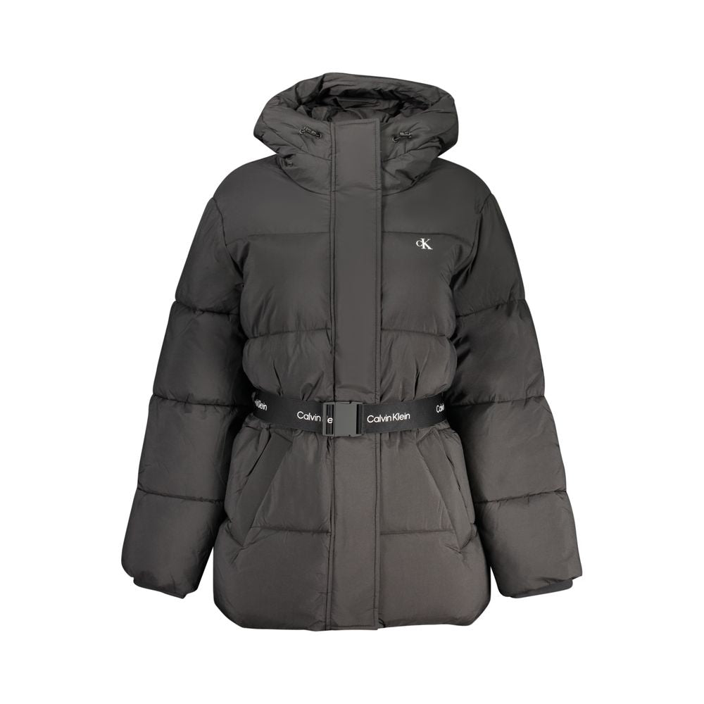 Calvin Klein Black Nylon Jacket & Coat - Élégance et Confort