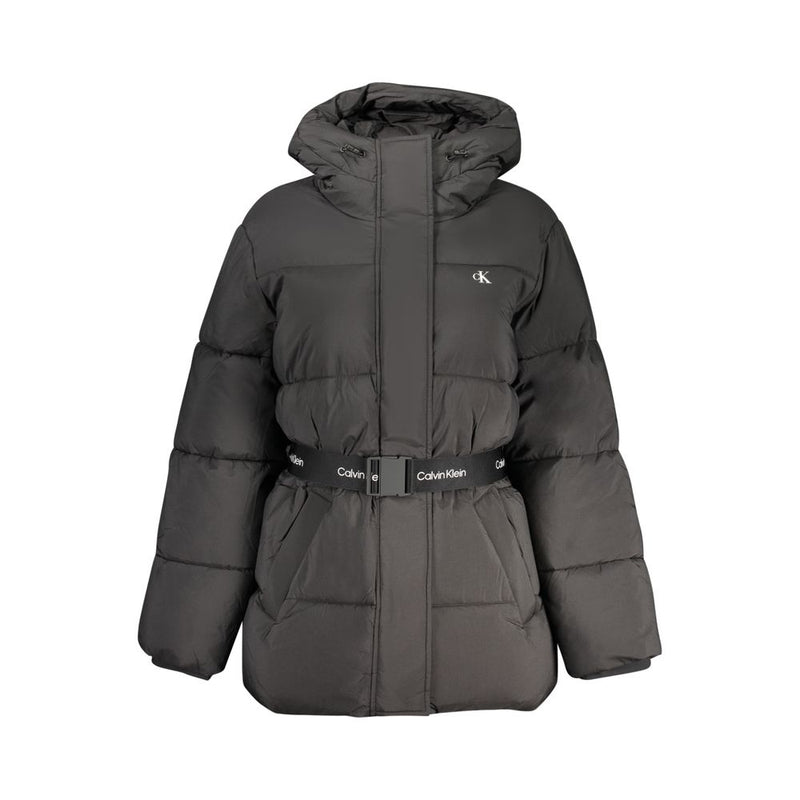 Calvin Klein Black Nylon Jacket & Coat - Élégance et Confort