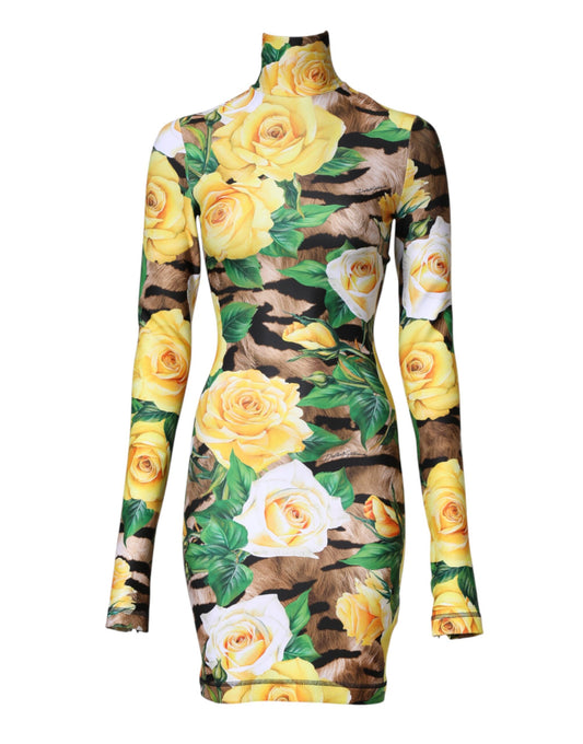 Dolce & Gabbana Robe Mini à Imprimé Floral Multicolore