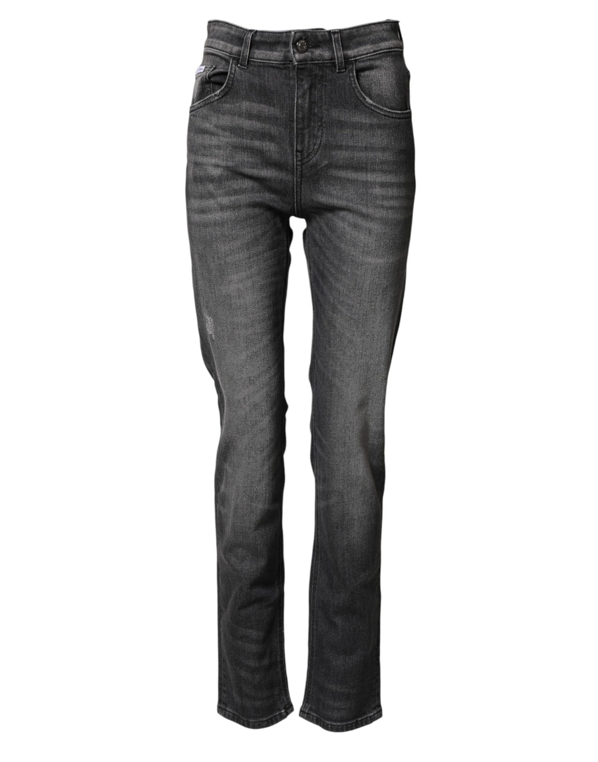 Dolce & Gabbana Jeans Denim Skinny Haute Taille Grises