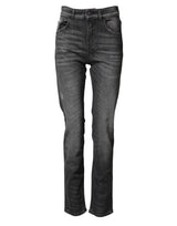 Dolce & Gabbana Jeans Denim Skinny Haute Taille Grises