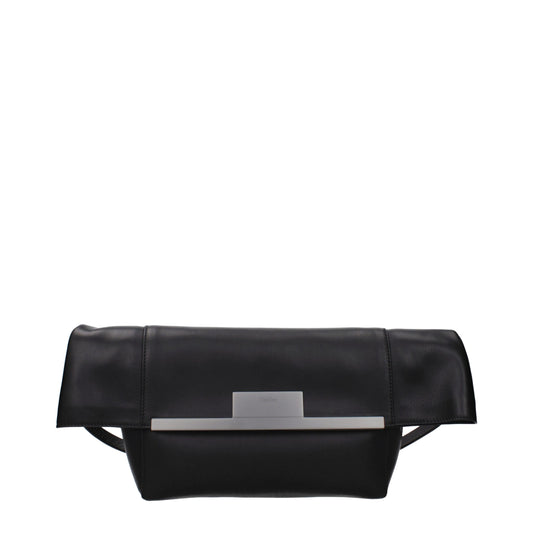 Max Mara Black Leather Shoulder Bag - Sophisticated Style