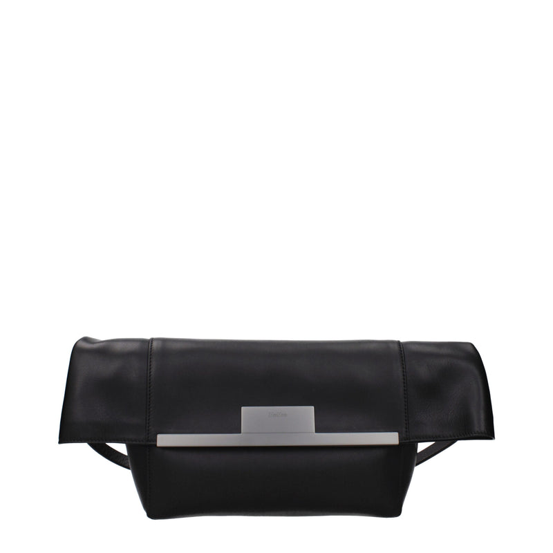 Max Mara Black Leather Shoulder Bag - Élégant et Polyvalent