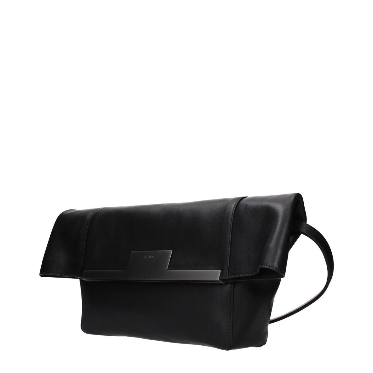 Max Mara Black Leather Shoulder Bag - Elegant & Versatile