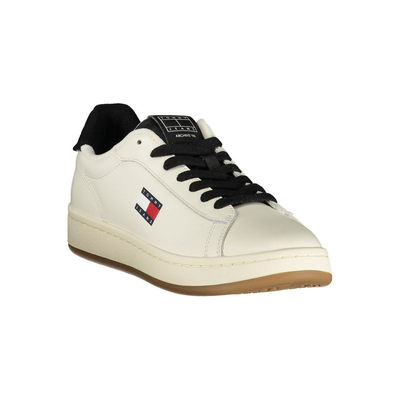 Tommy Hilfiger Women's White Polyester Sneaker - EU36/US6