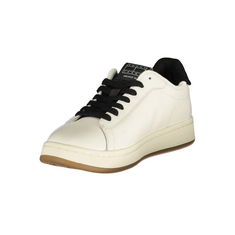 Tommy Hilfiger Women's White Polyester Sneaker - EU36/US6
