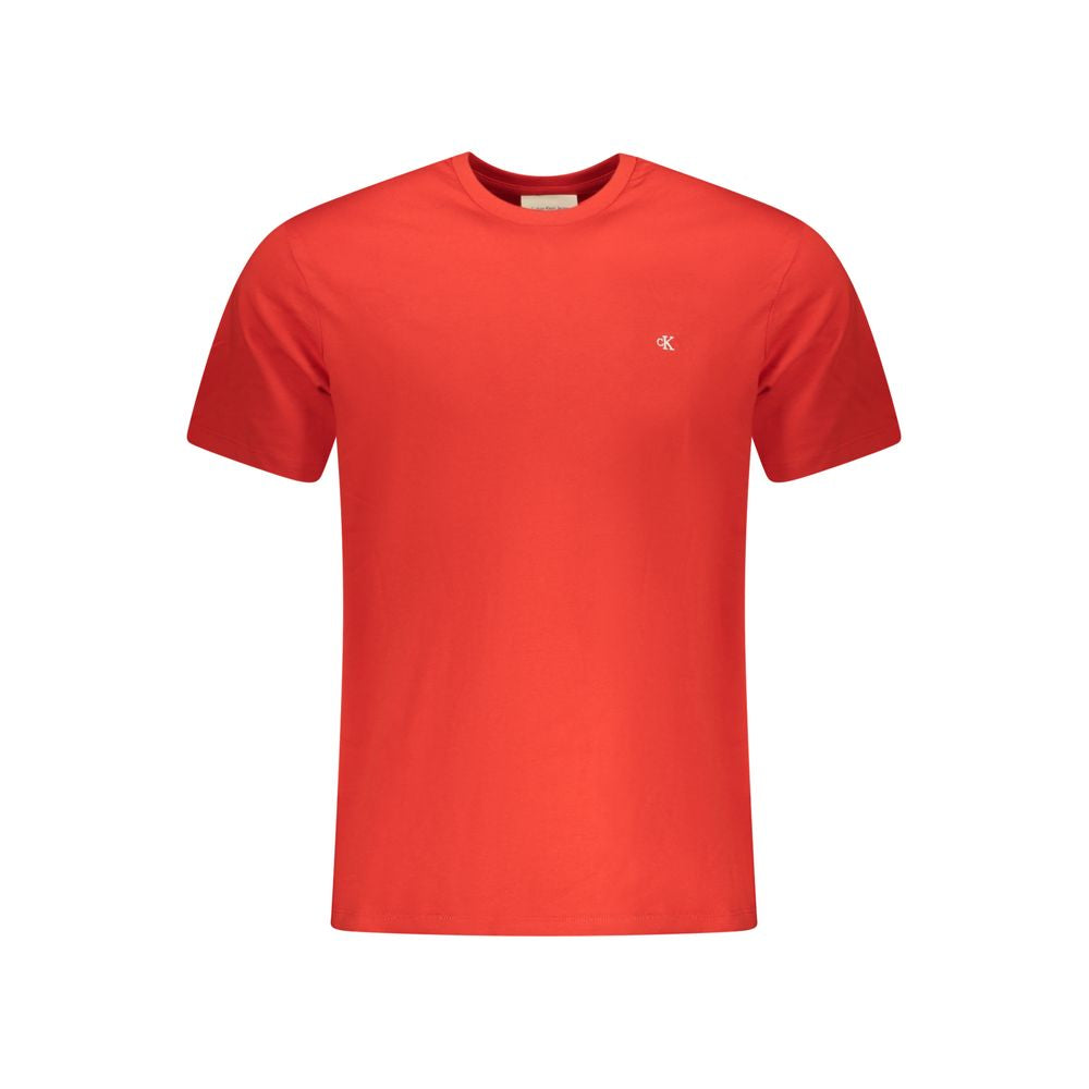 T-shirt rouge en coton Calvin Klein