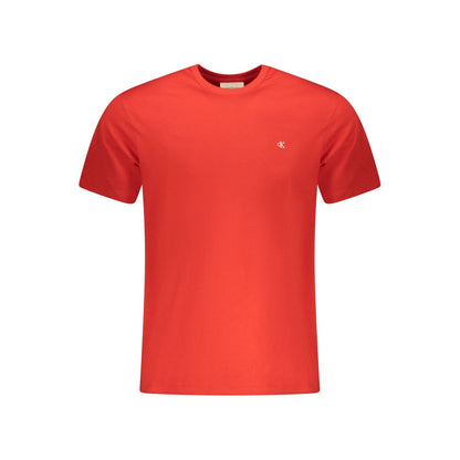 T-shirt rouge en coton Calvin Klein