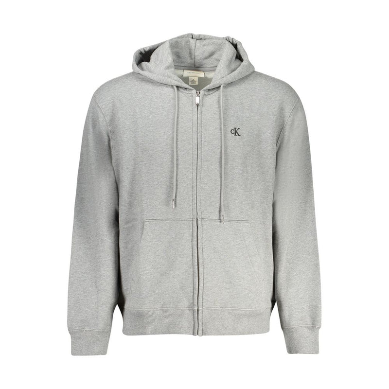 Sweat-shirt gris en coton Calvin Klein