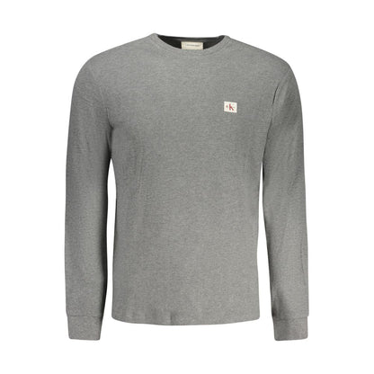 Pull en coton gris Calvin Klein