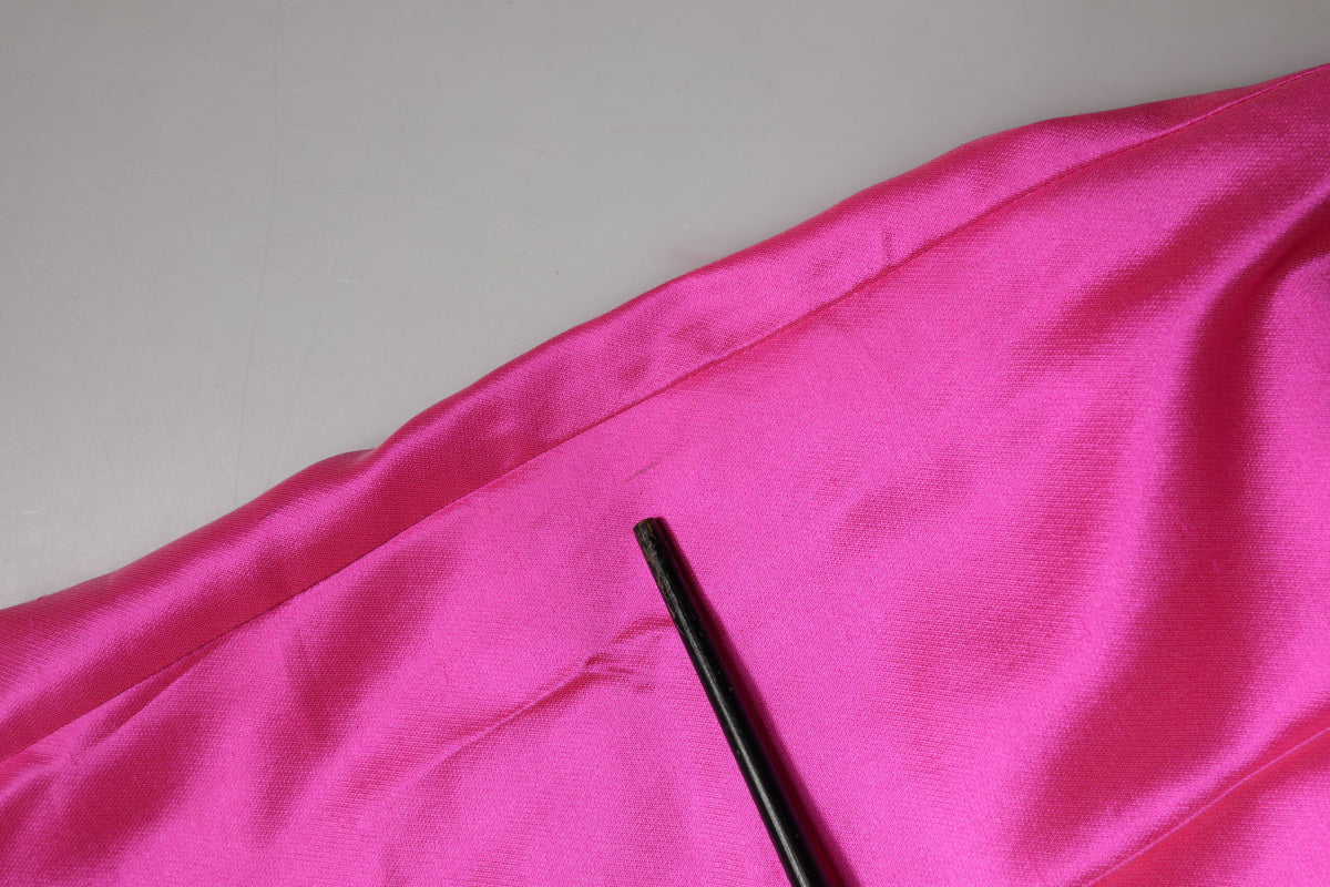 Dolce & Gabbana Pink Silk High Waist Dress Trousers
