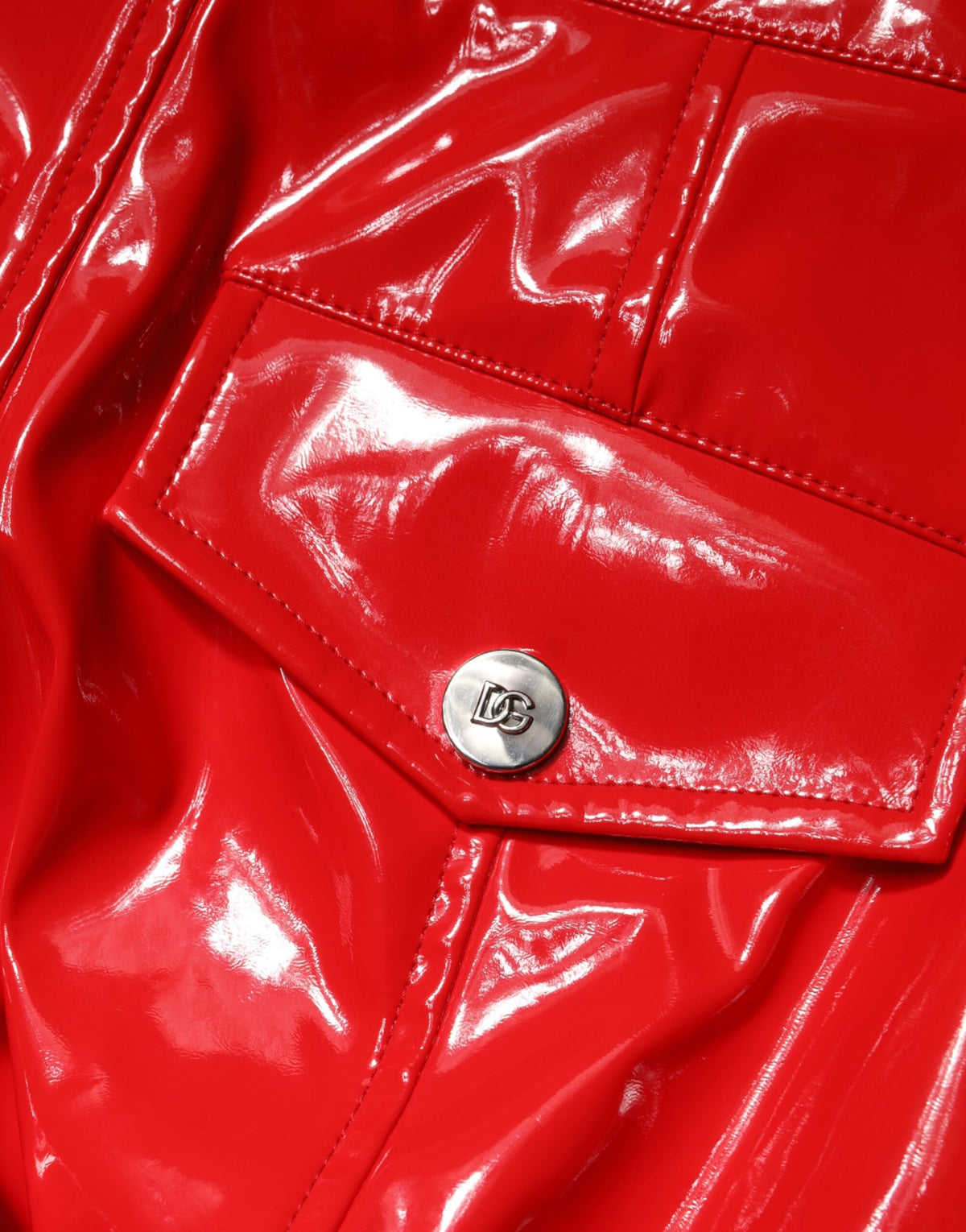 Dolce & Gabbana Pantalons Cargo Boot Cut Rouge Brillant