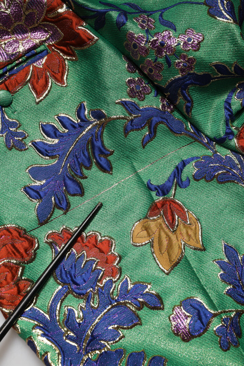 Dolce & Gabbana Green Floral Boot-Cut Trousers - IT38 | XS