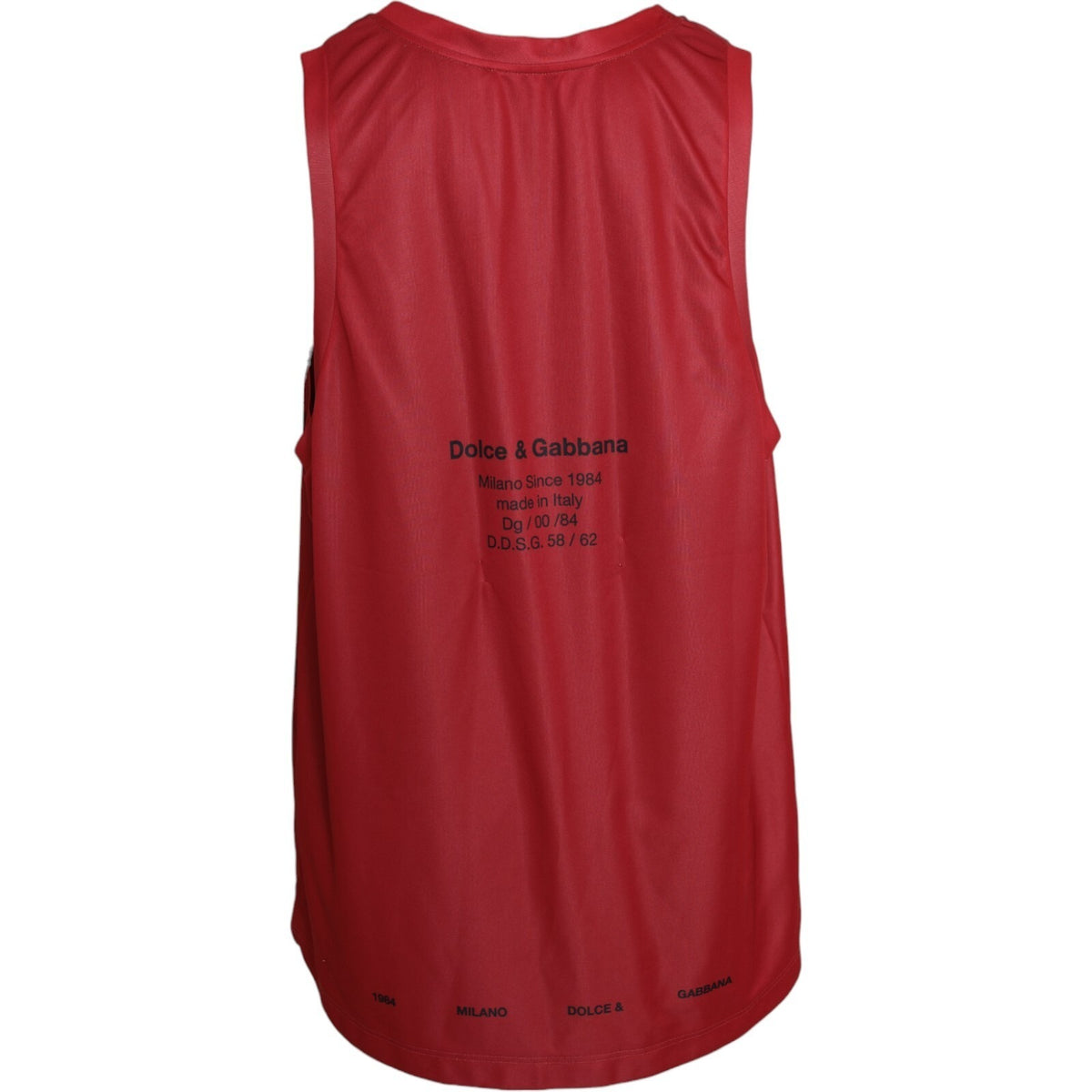 Débardeur homme Dolce &amp; Gabbana à imprimé léopard rouge