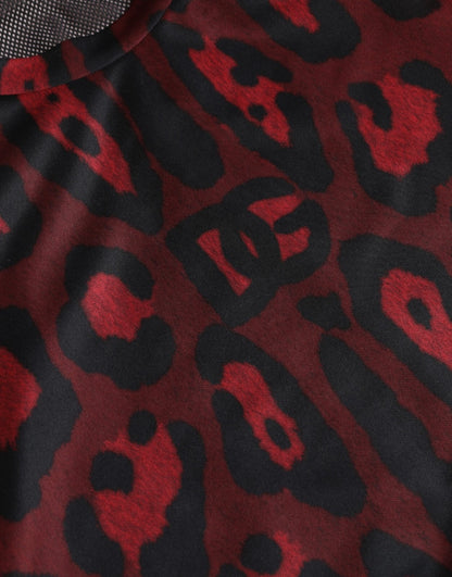 Débardeur homme Dolce &amp; Gabbana à imprimé léopard rouge