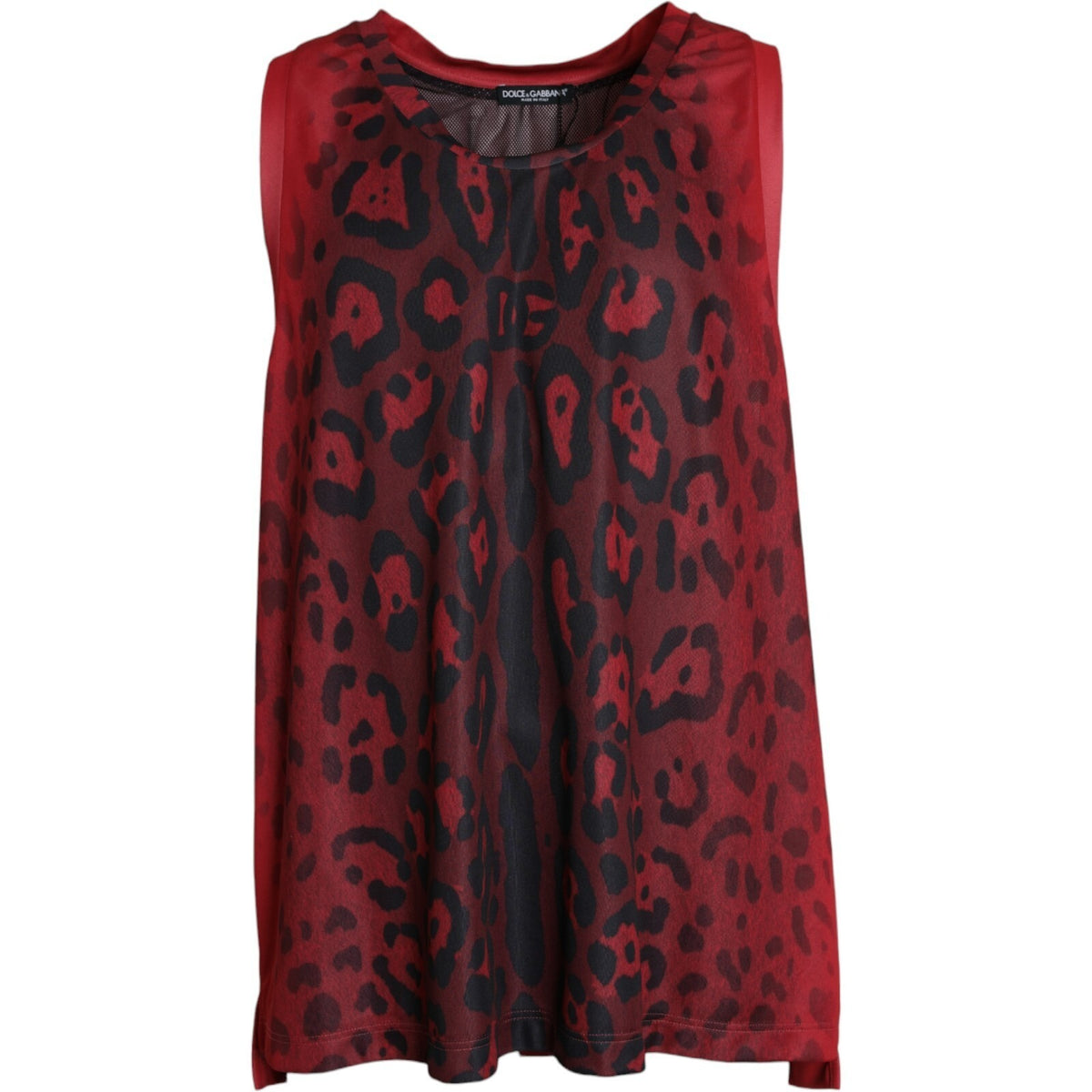 Débardeur homme Dolce &amp; Gabbana à imprimé léopard rouge