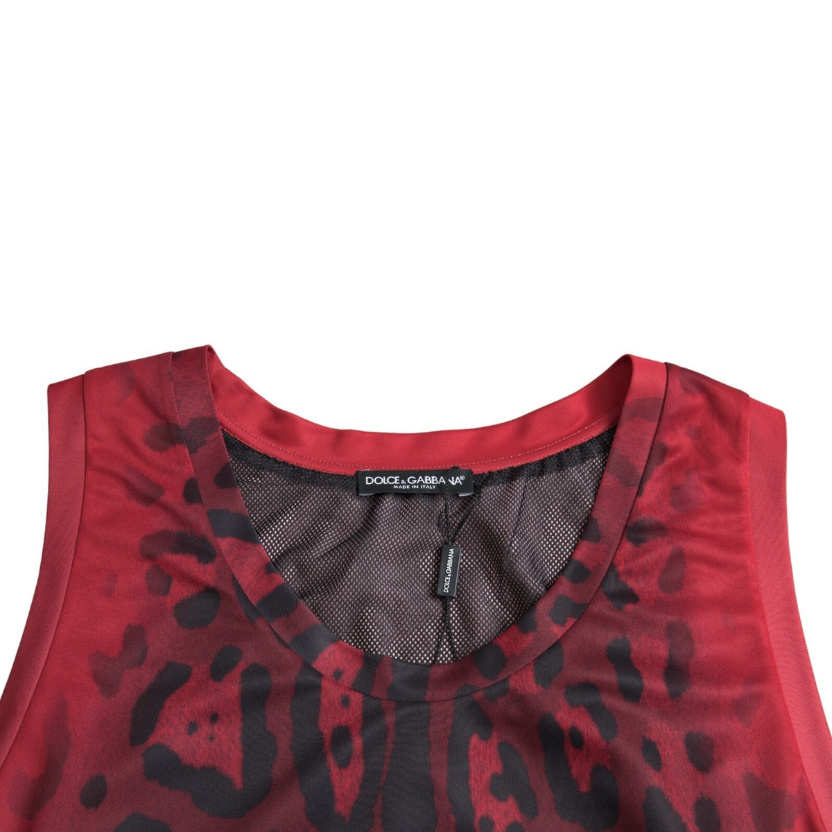 Débardeur homme Dolce &amp; Gabbana à imprimé léopard rouge