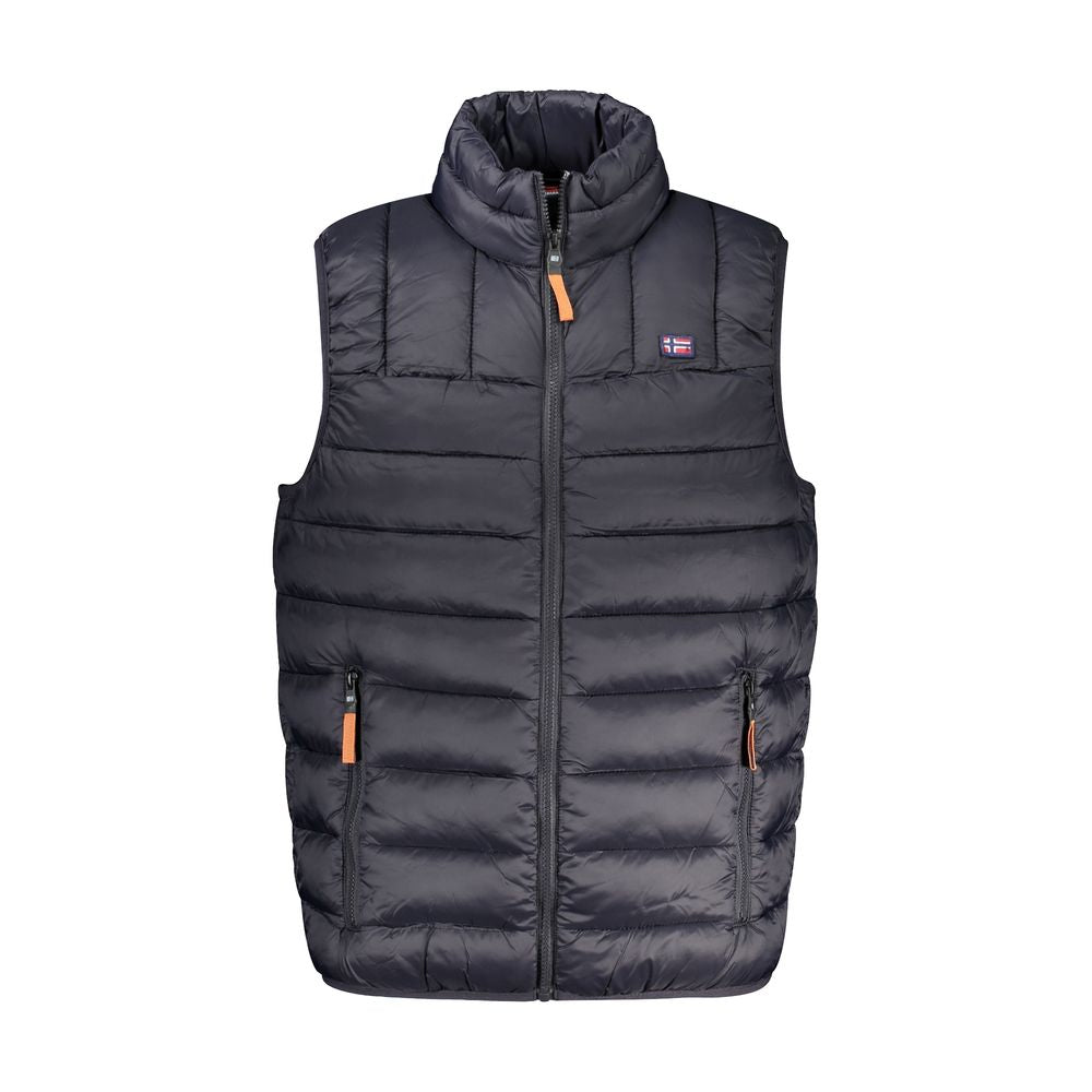 Veste sans manches noire en polyamide Norway 1963